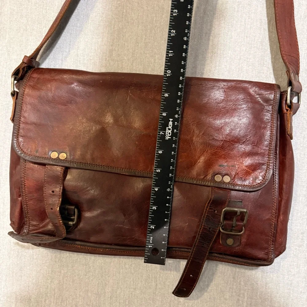 Vintage Toni Classic‎ Brown Leather Men's Messenger Bag